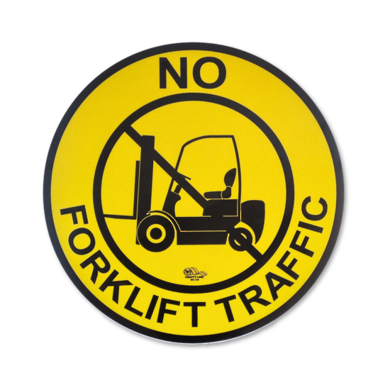 MightyLine Floor Sign - No Forklift Traffic